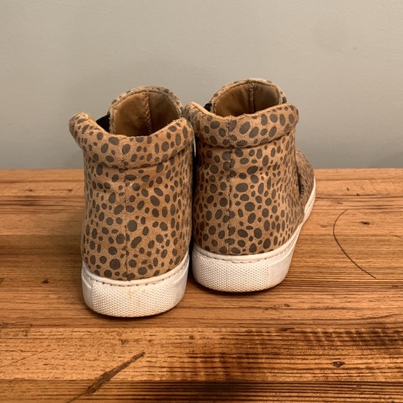 Leopard Print High Tops Slip On Size 7 - Picture 2 of 5